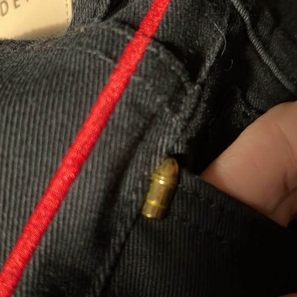 Golden brand black skinny jeans with red lightning bolt down leg - Picture 9 of 9